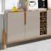 Buffet Aparador 190cm Com Adega 050520 Off White Cedro DCASA