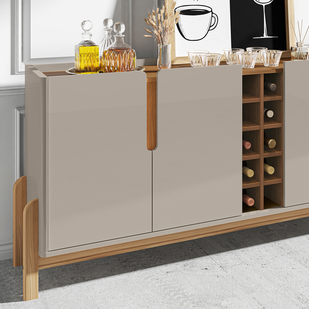 Buffet Aparador 190cm Com Adega 050520 Off White Cedro DCASA