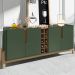 Buffet Aparador 190cm Com Adega 050520 Verde Oliva Cedro DCASA