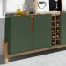 Buffet Aparador 190cm Com Adega 050520 Verde Oliva Cedro DCASA