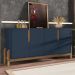 Buffet Aparador 4 Portas 170cm 050518 Azul Cobalto Cedro DCASA