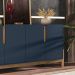 Buffet Aparador 4 Portas 170cm 050518 Azul Cobalto Cedro DCASA