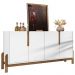 Buffet Aparador 4 Portas 170cm 050518 Branco Cedro DCASA