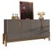 Buffet Aparador 4 Portas 170cm 050518 Cinza Perola Cedro DCASA