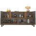 Buffet Aparador 4 Portas 170cm 050518 Cinza Perola Cedro DCASA