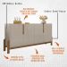Buffet Aparador 4 Portas 170cm 050518 Off White Cedro DCASA