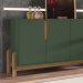 Buffet Aparador 4 Portas 170cm 050518 Verde Oliva Cedro DCASA