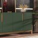 Buffet Aparador 4 Portas 170cm 050518 Verde Oliva Cedro DCASA