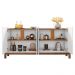 Buffet Aparador Lizz 170cm 4 Portas Branco/Cedro - Casa D