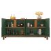 Buffet Aparador Lizz 170cm 4 Portas Verde Oliva/Cedro - Casa D