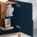 Buffet Lizz 1,90 4 Portas Azul Cobalto com Cedro - Casa D