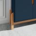 Buffet Lizz 1,90 4 Portas Azul Cobalto com Cedro - Casa D
