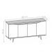 Buffet Louise Cinza Pérola Noce 4 Portas