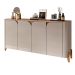Buffet Memphis  4 Portas Off White com Cedro - Casa D