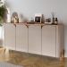 Buffet Memphis  4 Portas Off White com Cedro - Casa D
