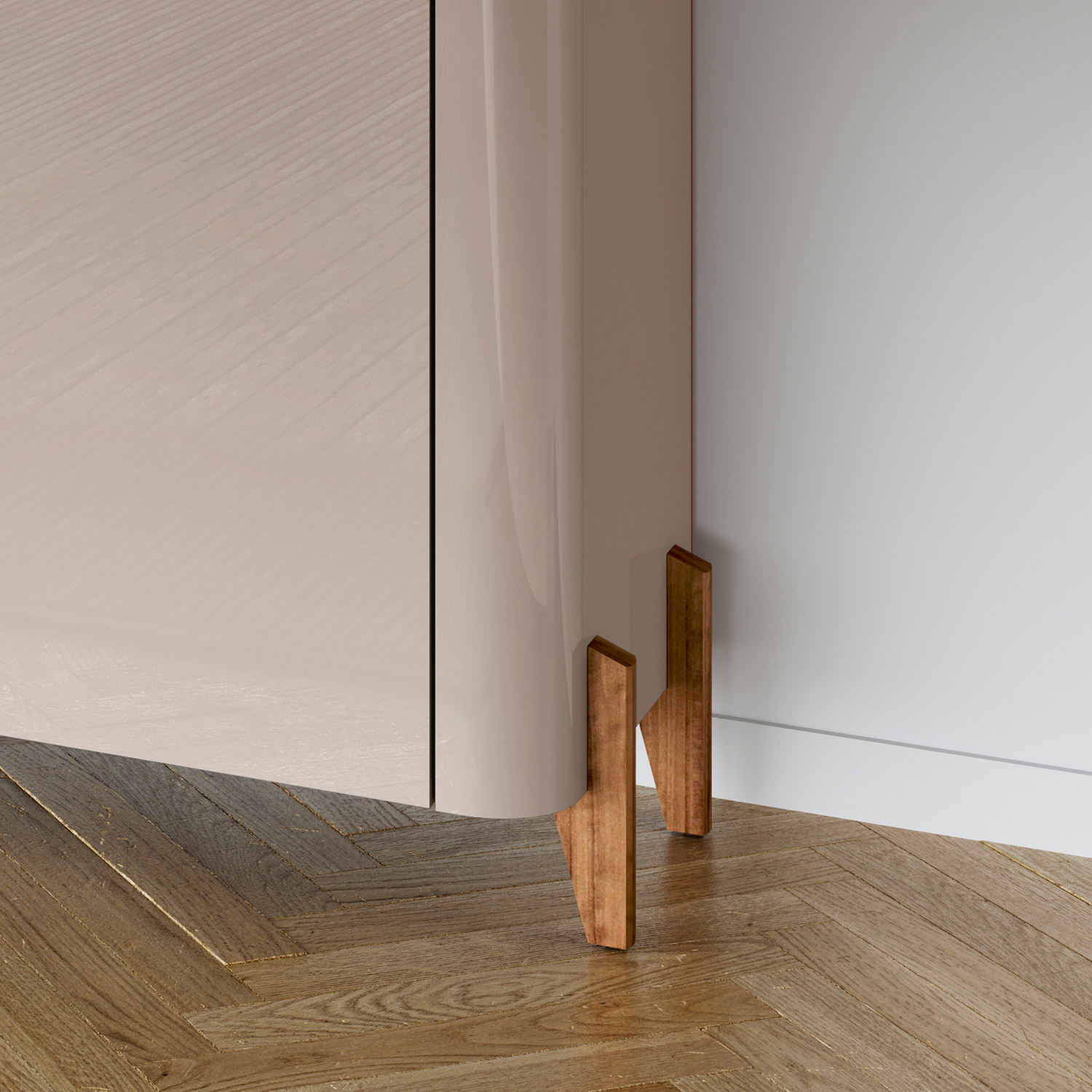 Buffet Memphis  4 Portas Off White com Cedro - Casa D