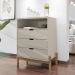 Comoda 3 Gavetas Para Quarto 005025 Off White DCASA
