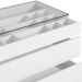 Comoda Tampo De Vidro 5 Gavetas 010059 Branco DCASA