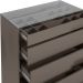 Comoda Tampo De Vidro 5 Gavetas 010059 Cinza Perola DCASA