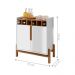 Conjunto Buffet 1.7 e Bar Ramp Branco Cedro