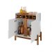 Conjunto Buffet 1.7 e Bar Ramp Branco Cedro