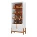 Conjunto Buffet 170 e Cristaleira Luisa Branco Cedro