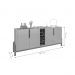 Conjunto Buffet 190 e Cristaleira Perry Off White Cedro