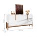 Conjunto Buffet e Cristaleira Jayce - Branco