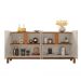 Conjunto Buffet e Cristaleira Jayce Off White Cedro