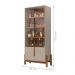 Conjunto Mesa de Centro e Cristaleira Kast Off White Cedro
