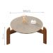 Conjunto Mesa de Centro e Cristaleira Kast Off White Cedro