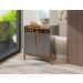 Conjunto Sala De Estar Completo Seville Cinza Pérola Cedro