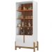 Cristaleira 4 Portas Para Sala De Estar 50519 Branco Cedro DCASA