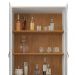 Cristaleira 4 Portas Para Sala De Estar 50519 Off White Cedro DCASA