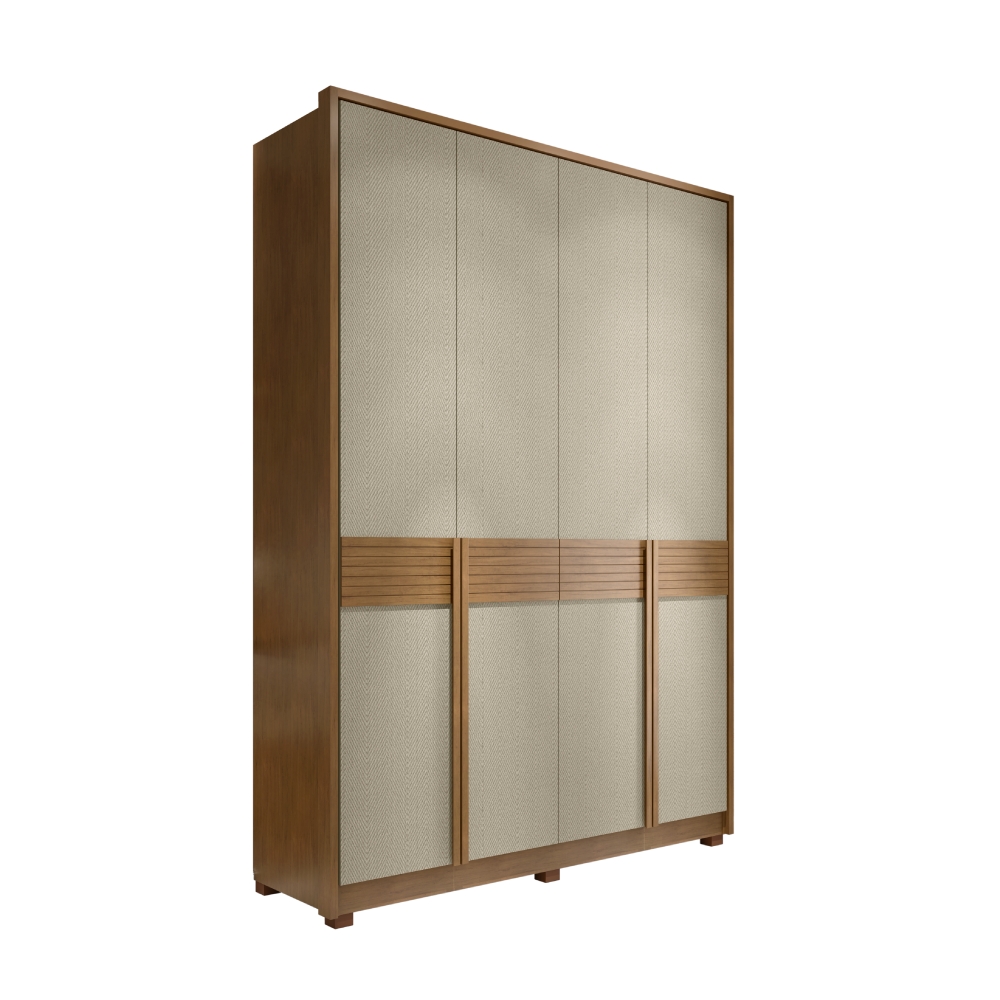 Guarda Roupa Roma Cedro Linho 4 Portas