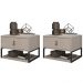 Kit 2 Mesas De Cabeceira Suspensa 1 Gaveta 004014 Off White DCASA