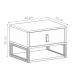 Kit 2 Mesas de Cabeceira Suspensa West Branco