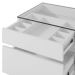 Mesa De Cabeceira 3 Gavetas 010023 Branco DCASA