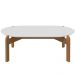 Mesa De Centro Oblonga Sala De Estar 06009 Branco Cedro DCASA