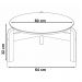 Mesa De Centro Para Sala 006008 Branco Cedro DCASA