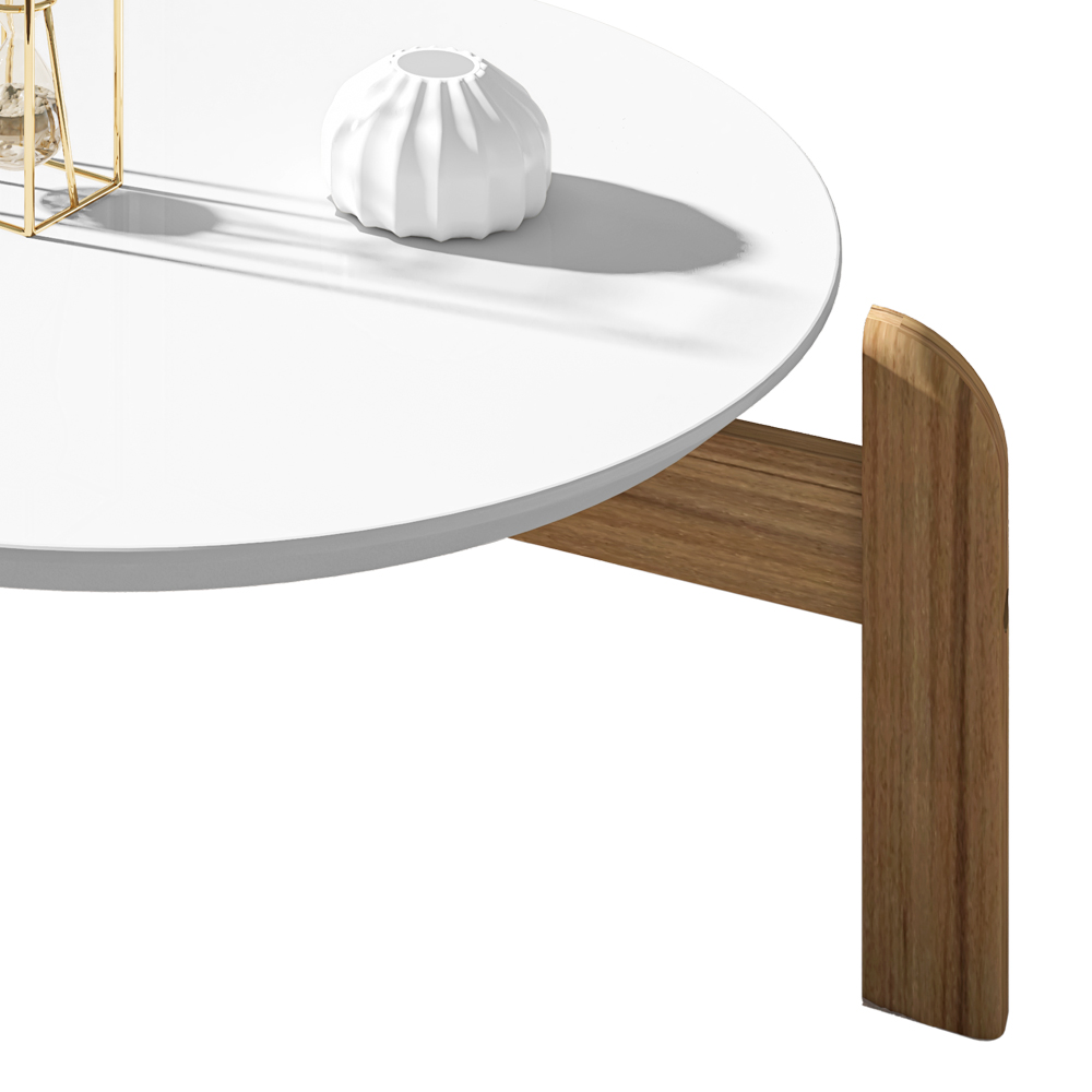 Mesa De Centro Para Sala 006008 Branco Cedro DCASA