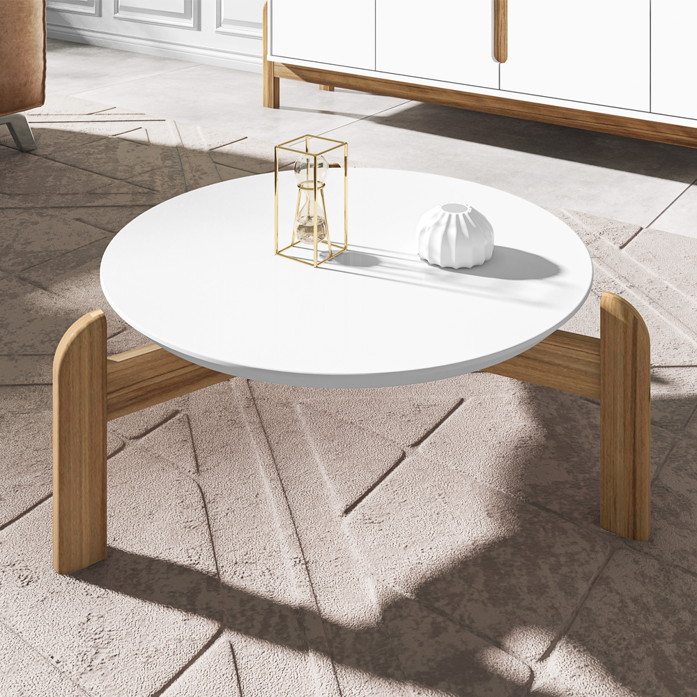 Mesa De Centro Para Sala 006008 Branco Cedro DCASA