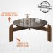 Mesa De Centro Para Sala 006008 Cinza Perola Cedro DCASA