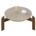 Mesa De Centro Para Sala 006008 Off White Cedro DCASA