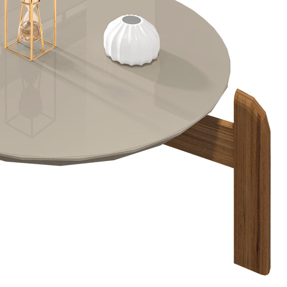Mesa De Centro Para Sala 006008 Off White Cedro DCASA