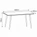 Mesa Sala Jantar Veneza Tampo Vidro 160x90cm Branco