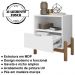 Mesa de Cabeceira 1 Gaveta 004015 Branco DCASA