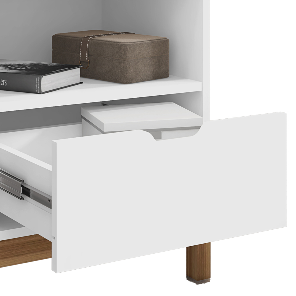 Mesa de Cabeceira 1 Gaveta 004015 Branco DCASA