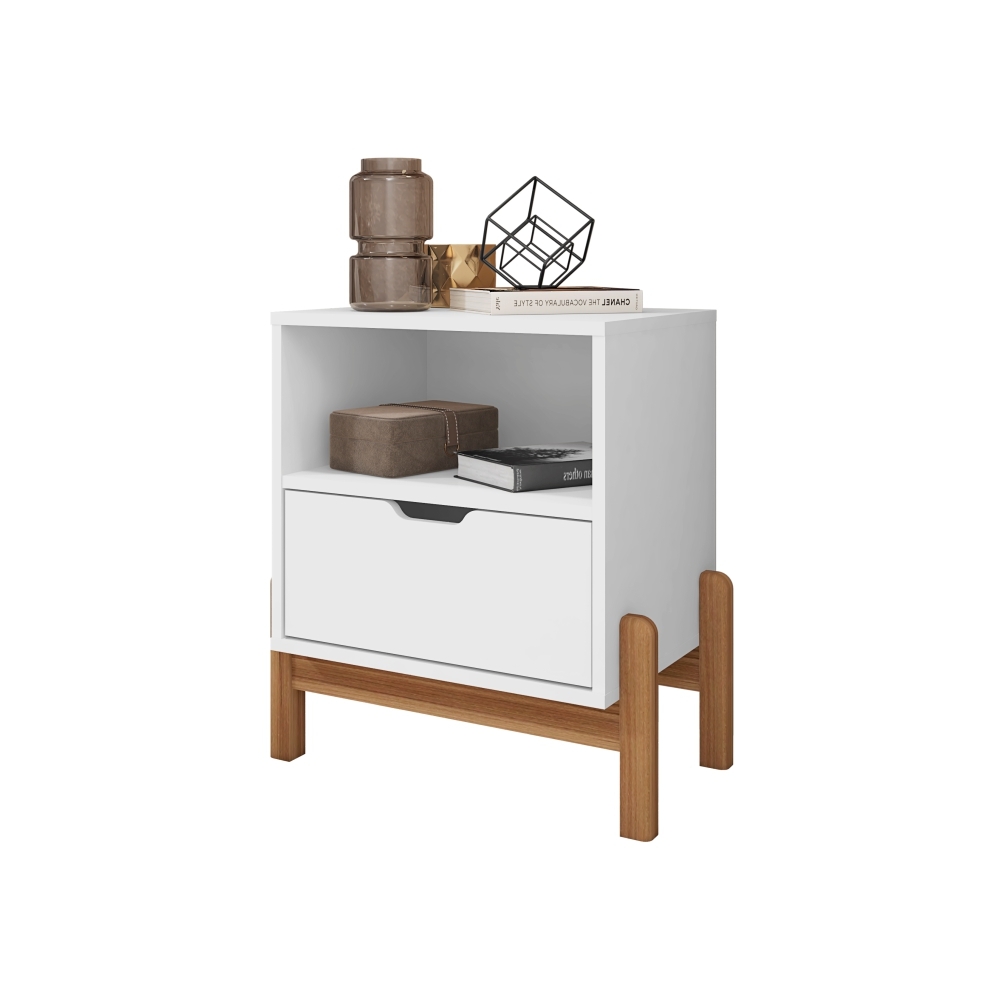 Mesa de Cabeceira Nice Branco