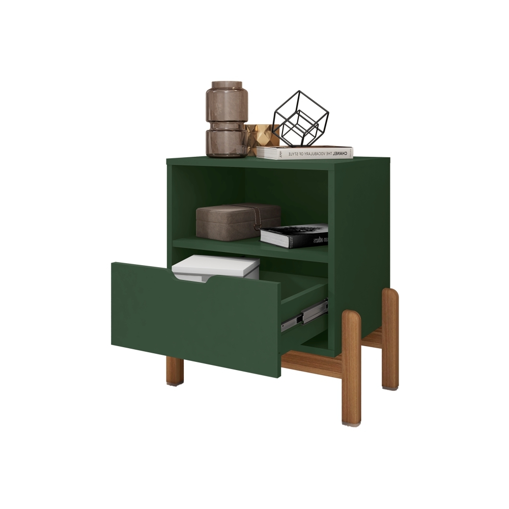 Mesa de Cabeceira Paris Verde Oliva